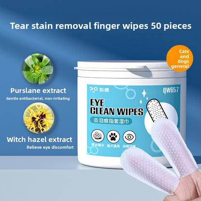 Disposable Pet Dental Cleaning Finger Wipes